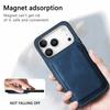 For iPhone 17 Pro Case Retro Leather + TPU Phone Cover with Detachable Card Slot