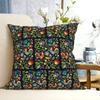 Polish Folk Roosters Square Pillowcase Cushion Cover Pillow Case Throw Pillow Cover for Home Bedroom Car