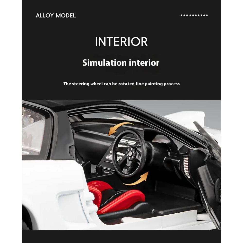 1/22 Honda Cool NA1 Alloy Model, Cool Sound and Light, Exquisite Desktop Ornaments, The Best Collection for Car Model Enthusiasts