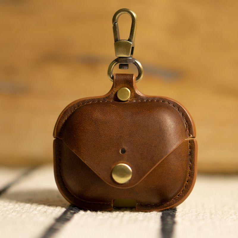 

Apple Headset AirPods Leather Protective Cover 2 Generation Bluetooth 2 Ipodpro AirPod Pro Cowhide Earphone Case Three Generation Proairpods3 Sets Airpods Pro (first layer cowhide) Dark brown