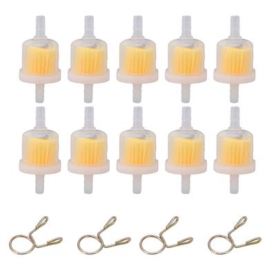 10pcs Universal In Line Fuel Filter High Efficiency Motorcycle Accessories for Dirt Bikes ATVs