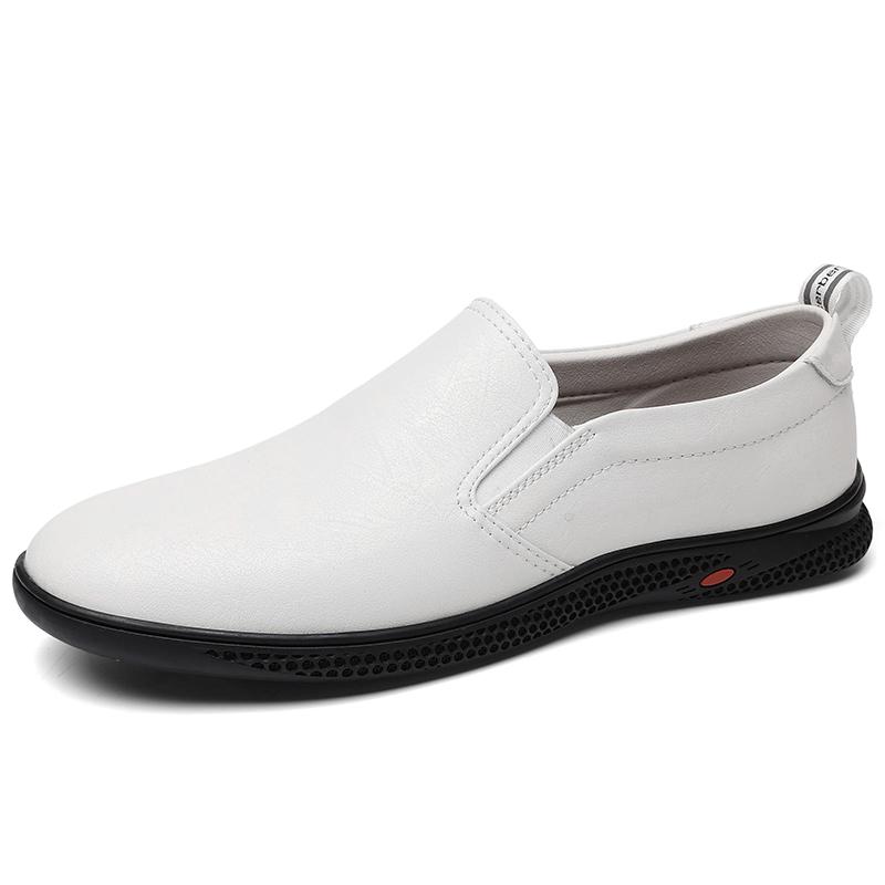 

Модные мужские мокасины ручной работы из натуральной кожи, дышащие, повседневные, мужские туфли на плоской подошве для вождения, удобные мокасины, деловая обувь 44