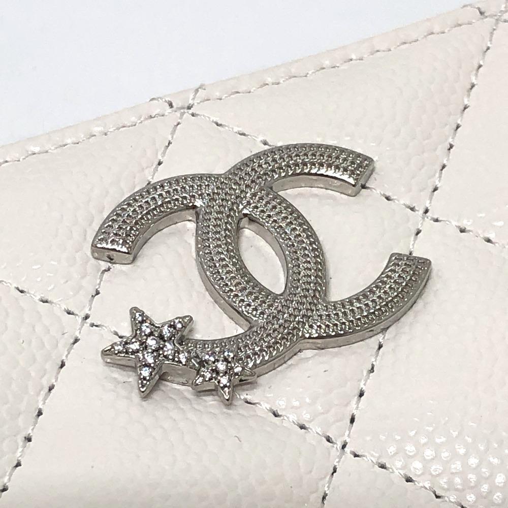 CHANEL AP3728 Star CC Mark Round coin purse Compact wallet Long Wallet Unused