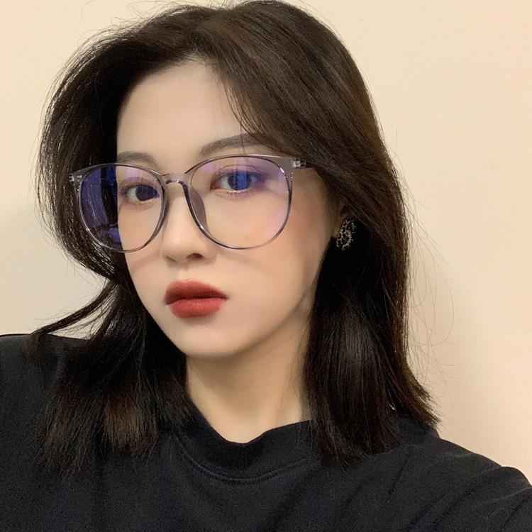 1PC 2025 New Classic Retro Glasses Fashion Internet Celebrity Plain Reading Glasses 0 серый