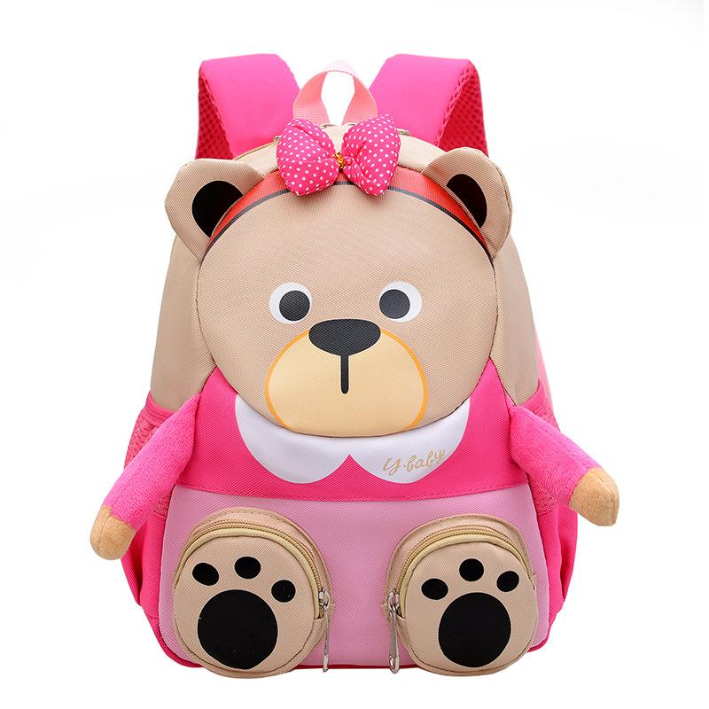 Schoolbag Children's Backpack Cartoon Cute Bear Kindergarten School Bag Children's Backpack Boys and Girls Babies Going Out Snack Bag