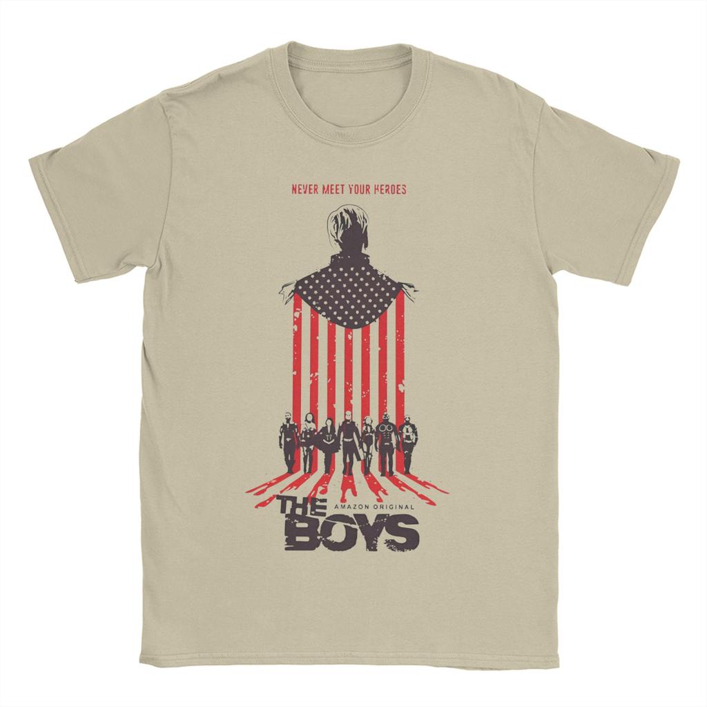 Unisex Womens TShirts The Boys Never Meet Your Heroes Pure Cotton Tee Shirt Short Sleeve T Shirts Round Collar Clothes Original