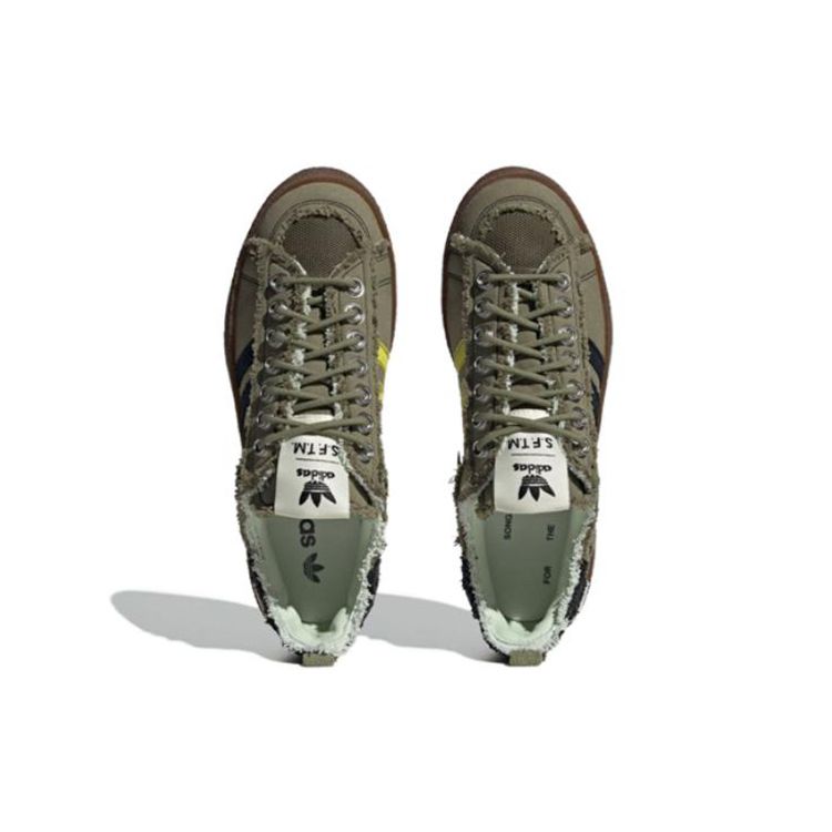 Song For The Mute X Adidas Campus 80s Earth Pack Unisex Sneakers Green Focus-Olive Core-Black ID4792