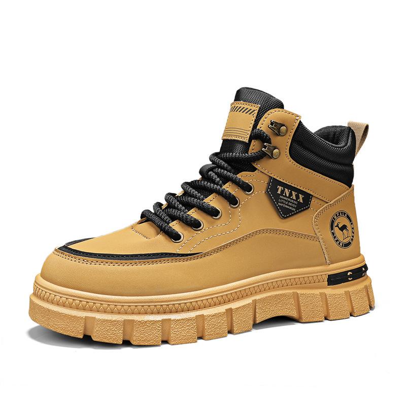 

Retro Martin boots men s new British style platform locomotive tooling boots outdoor leisure trend short boots men s boots 44