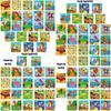 Animal-themed Wooden Puzzle Cards For Toddlers Set Of 16 Educational And Interactive Jigsaw Toys