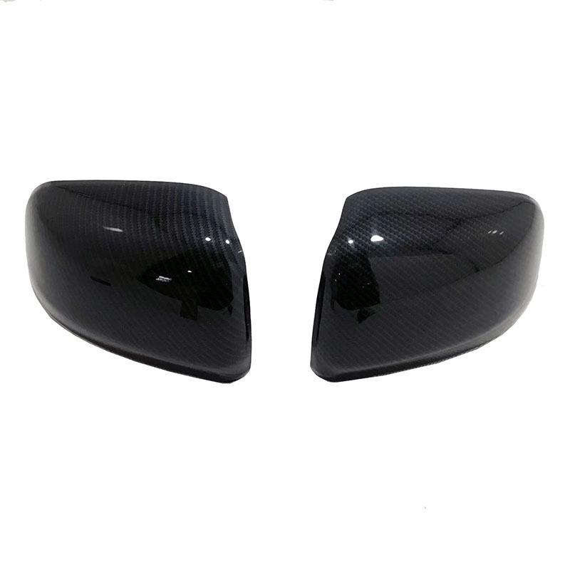 Carbon Fiber Look Car Rear View Wing Mirror Cover Trim Look Side Wing Mirror Cover Caps For Jeep Grand Cherokee 2014 - 2018
