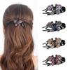 4PCS Butterfly Hair Barrettes with Rhinestones Decors for Women Girl Comfortable Wear Hair Clip for Various Hairstyles