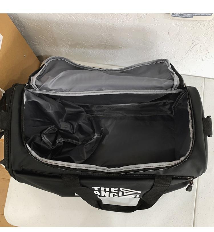 Fitness bag Large capacity Multifunctional independent shoe compartment Short trip Luggage bag Casual letter messenger travel bag