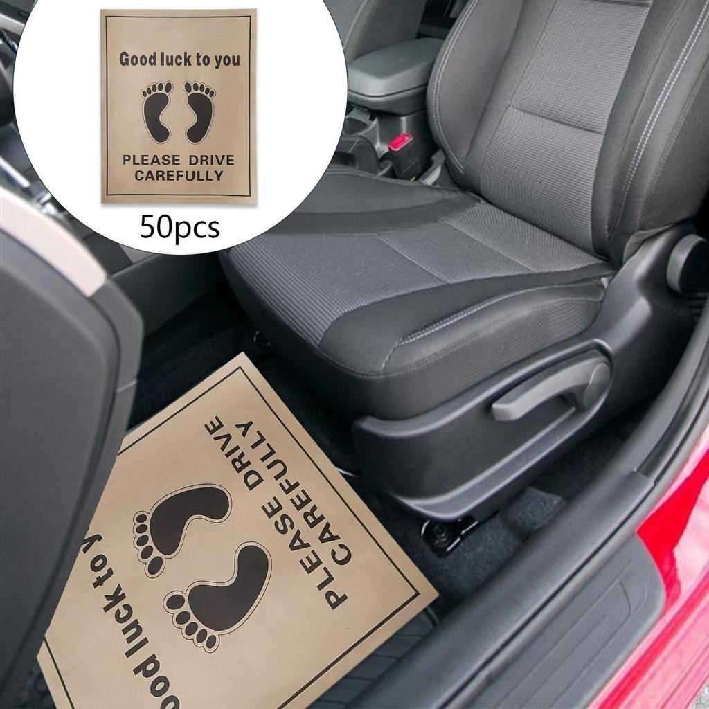 50x Car Paper Floor Mat Vehicle Carpet Protector for SUVs, Trucks, Taxis