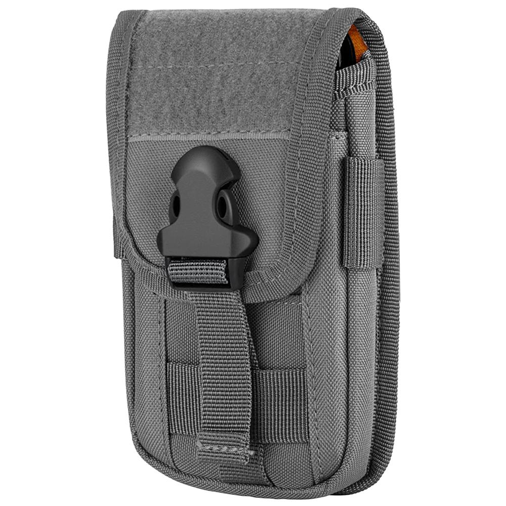 MOLLE Phone Pouch & Card Holder EDC Utility Waist Bag Smartphone Holster with Gadget Organizer