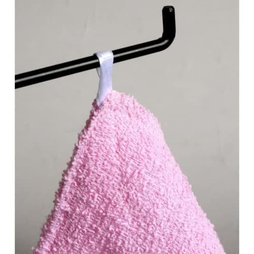 Okazaki Cotton Colored Cloths, 2 count, 20cm x 30cm, Pink and Blue, Cotton Material, Absorbent, with Loops