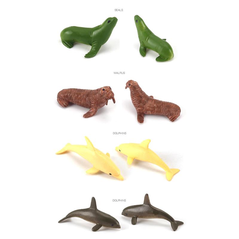 Plastic Deep Sea Animals Ocean Underwater Creatures Toy  Figures Educational Toys For Kids