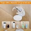 Detachable Wall Mount Cup Holder Waterproof Stable Foldable Mug Holder Multifunctional Space-Saving Desktop Bottle Rack Kitchen
