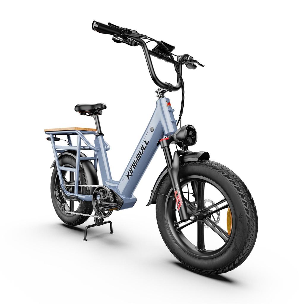 KINGBULL Voyager 2.0 20-Zoll Cargo E-Bike mit einem 48V 15Ah Akku, einem 750W Motor, maximaler Reichweite von bis zu 90 Kilometern.