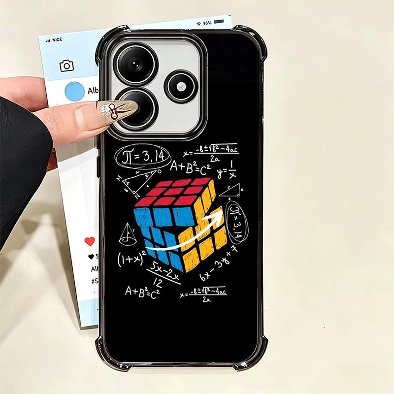 Rubik Cube Formula Spoofs Math Soft Phone Case For Xiaomi Poco X7 X8 Pro Max X6 X5 X3 F8 Ultra F7 M8 M7 M5S Redmi 15C 15A 15 14C