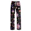 Womens Pajama Pants Sleepwear Casual Drawstring Elastic Waist Pants Comfy Straight Yoga Loose Trousers