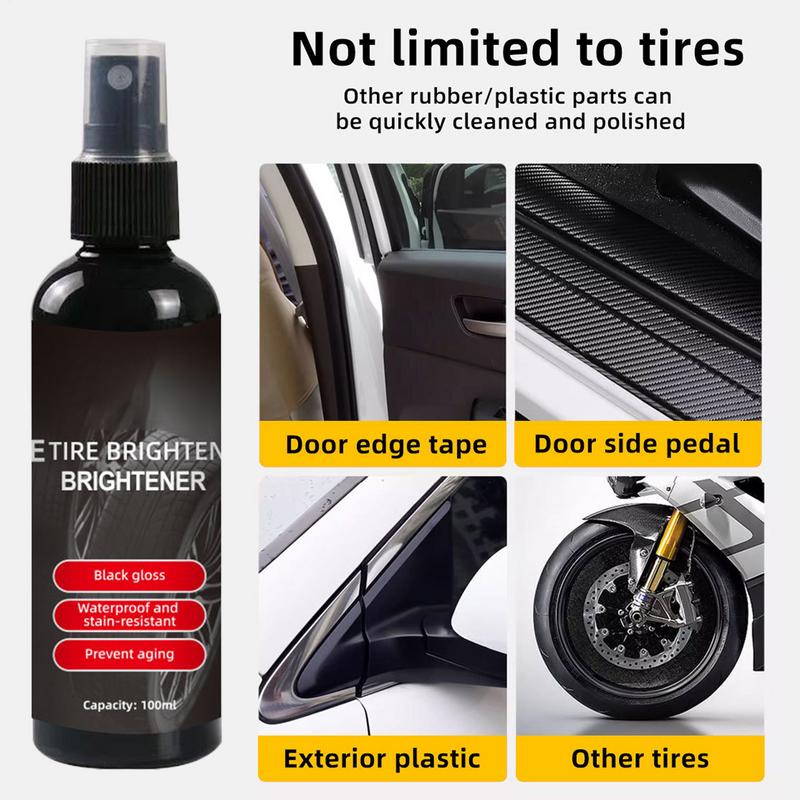 Tire Shine Spray 100ml High Shine Tire Spray Wheel Dressing Cleaner Tire Coating Tire And Wheel Care For Cars Trucks SUVs RVs