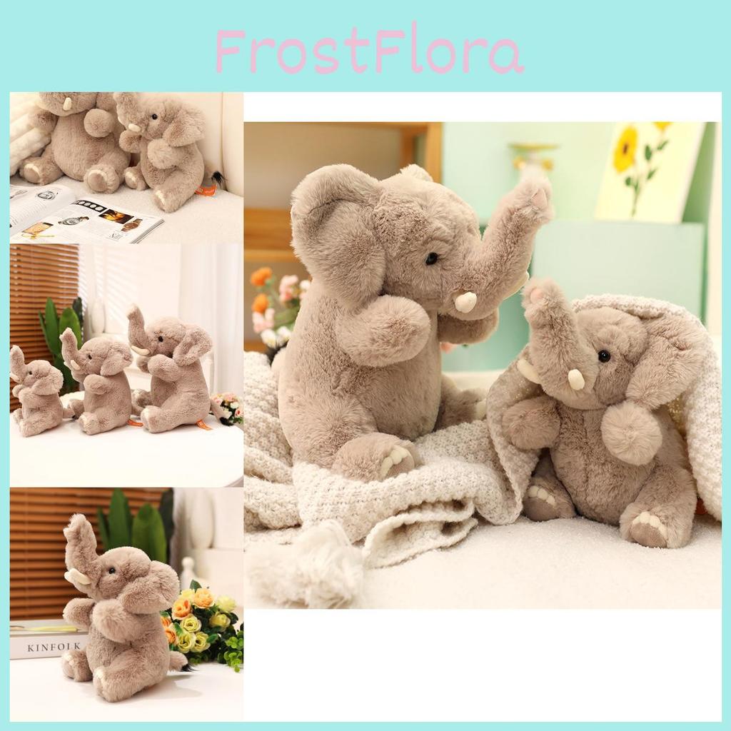 Elephant Realistic Plush Toy Cute Stuffed Animal Companion Ideal For Children Decoration And