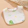 Pure Cotton Waterproof Baby Bibs for Boys - Newborn Feeding Drool Bibs