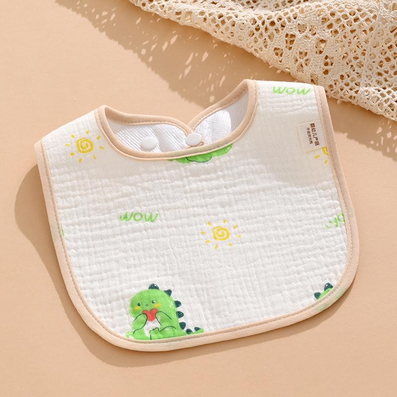 Pure Cotton Waterproof Baby Bibs for Boys - Newborn Feeding Drool Bibs