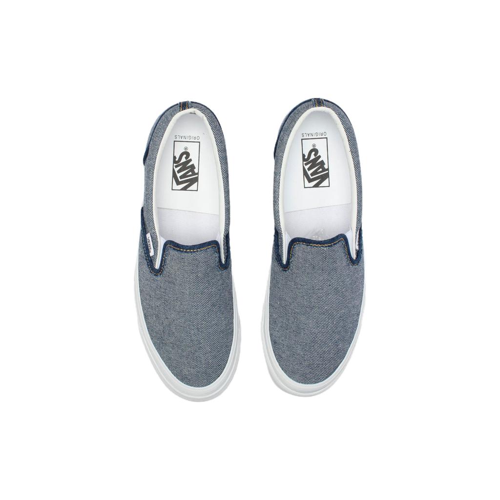 Vans OG Classic Slip-On Inside Out Denim Unisex Sneakers Blue Indigo VN0A32QNIND