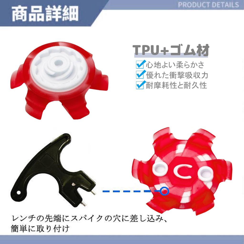 Sitengle Golf Shoe Spikes, 24 Pieces, Wrench Included, Replacement Spike