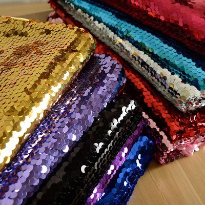 50x130cm 9mm Sequin Cloth Color Butyl Cloth Thickened Opaque Stage Background Cloth Decorative Costume Fabri