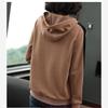 Sweater Women's Spring and Autumn Models Women's Casual Fashion Large Size Hooded Loose Simple Long-sleeved Jacket Trend