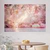 2D Romantic Pink Rose Flower Backdrop Wedding Party Background