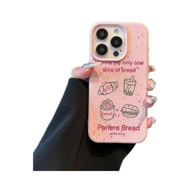 Creative Bread Burger for Apple 16PROMAX Phone Case for IPhone15plus Silicone 14/13 Soft 12