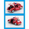 1/32 Alloy Beetle Police Car, Fire Truck, Regenerative Car Model, Children's Toy, Birthday Gift