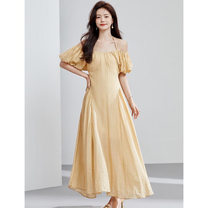 ORIGIN Women s Printed A-Line U-Neck Midi Dress M