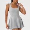 Womens Breathable Quick-Dry Sleeveless Tennis Skort Yoga Fitness Running Outdoor Sports