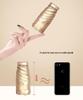 Compact Gold Umbrella: Ultra-light 6-Rib Folding Dual-use for Sun and Rain Protection