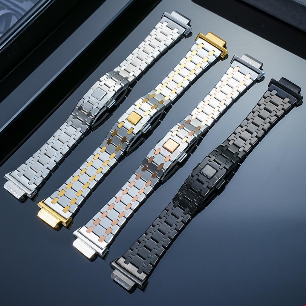 GA2100 Mod-Kit Edelstahl Lünette Armband Für Casio G-SHOCK GA2100/2110 GAB2100 Modifiziertes Metallgehäuse Armband Set Uhr Zubehör