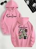 Coraline Inspired Casual Hoodie for Women's Sleeve Regular Fit Hooded Pullover Casual Sweatshirts Harajuku