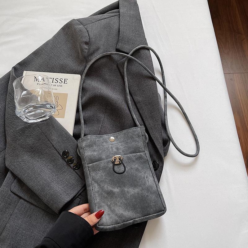 Minimalist Style Phone Bag, Crossbody Pocket, Small Change Bag, Versatile for Class, Single-shoulder Commuting Bag