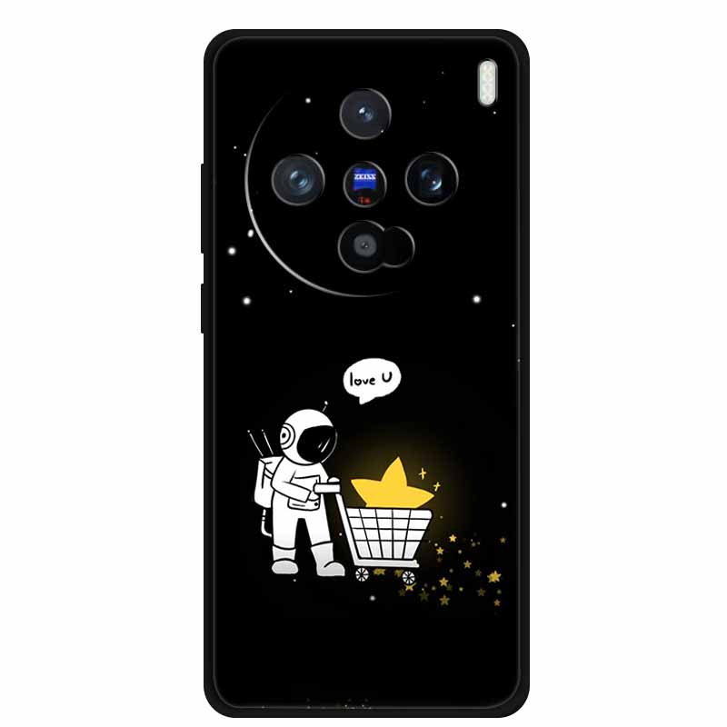 Cartoon Patterns Phone Case For Vivo X100 Ultra pro 5G Soft TPU Silicone Shield Back Cover Funda X 100 Fashion Luxury Bumper
