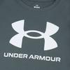 Under Armour Letter Logo Print Slim-Fit Short Sleeve T-Shirt Women Tops Grey 1377009-012