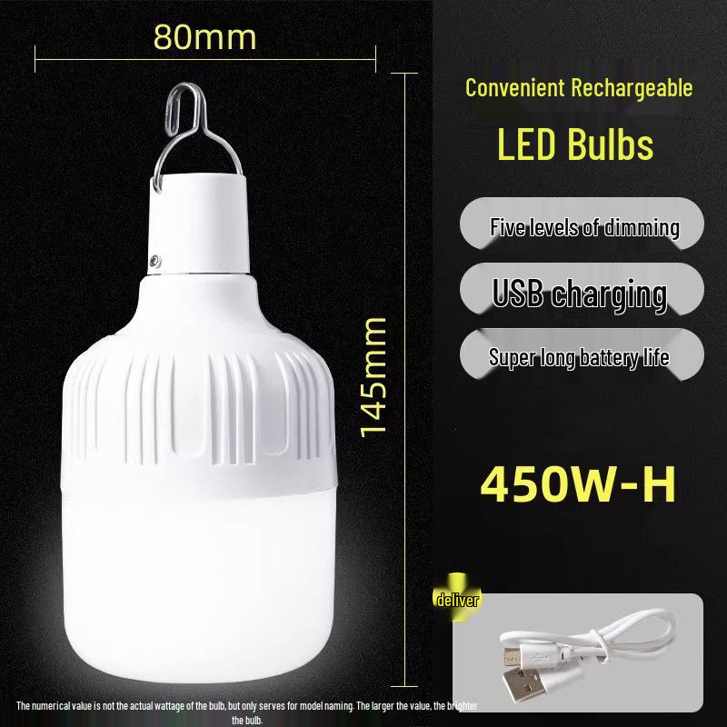 Portable LED Night Market Light: Super Bright, Cordless, Long Battery Life for Outdoor Stalls
