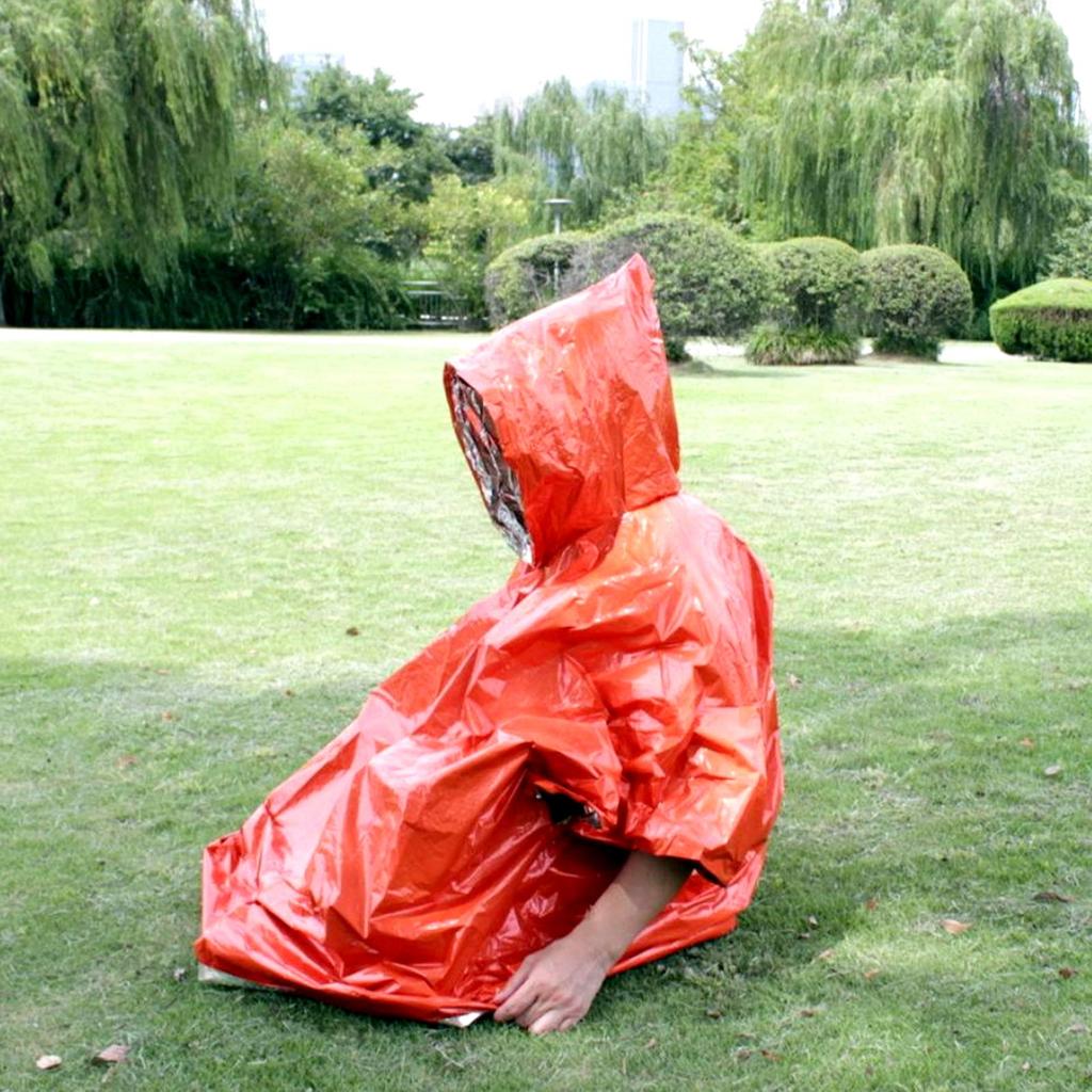 [SCGEHA] Disaster Aluminum Poncho Survival Sheet, Outdoor, Lightweight, Compact, Disaster