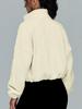 2025 European & American Women's Fleece-Lined Stand-Up Collar Sports Jacket