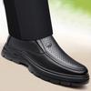 Fashion Men's Business Casual Leather Shoes Thick Sole Round Head New Designer Loafers Male Spring Summer Black Hallow Shoes Man
