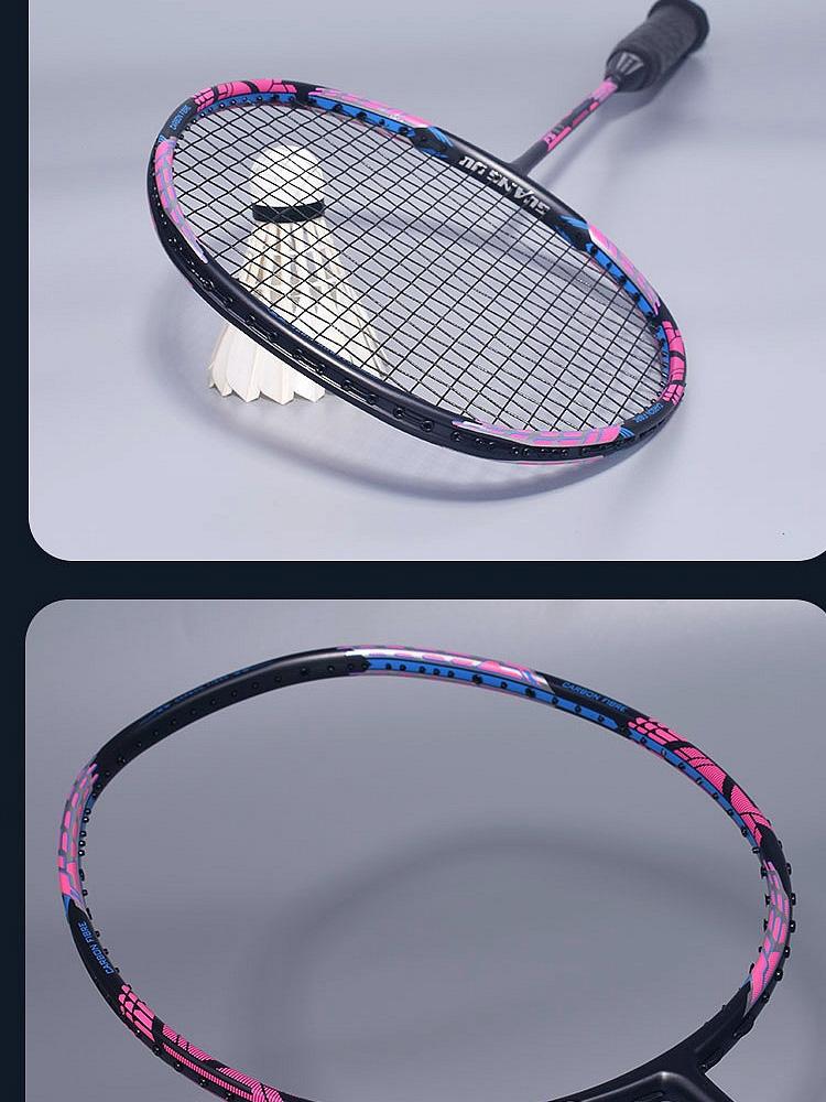 21-30 LBS Badminton Racket Carbon Fiber Man Woman Adult High Elasticity Durable Major Attack Racket Defense Competition Level