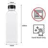 500ML Reusable Plastic Juice Bottles with Caps Camping Juice Containers with Tamper Proof Lids Black Clear Bottles JT469