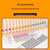 18/16 Tube Pan Flute Scale and Note Stickers - C Key Universal Recorder Finger Position Labels